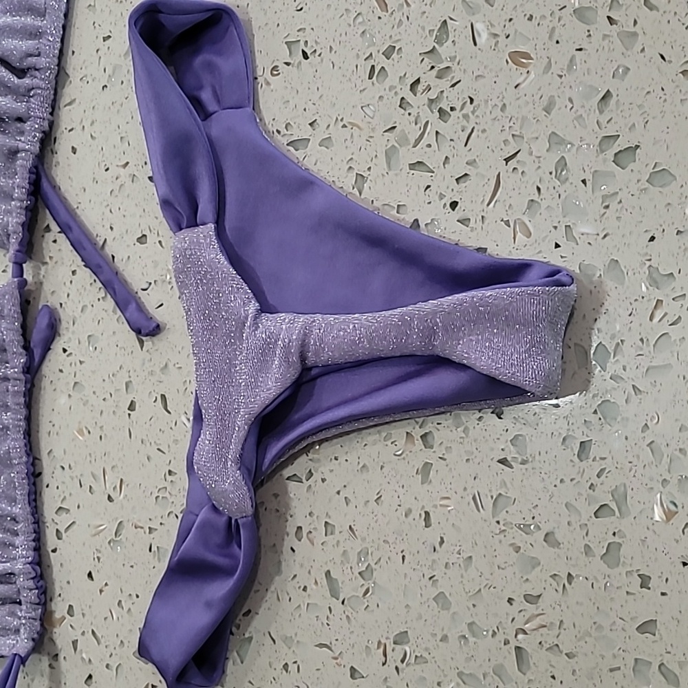 Purple sparkle bikini - Picture 3 of 4